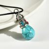 Steady Focus, Worn Daily. Tiger's Eye and Turquoise Necklace – view 2