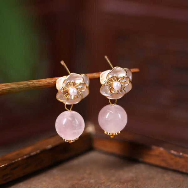 Rose Quartz Earrings