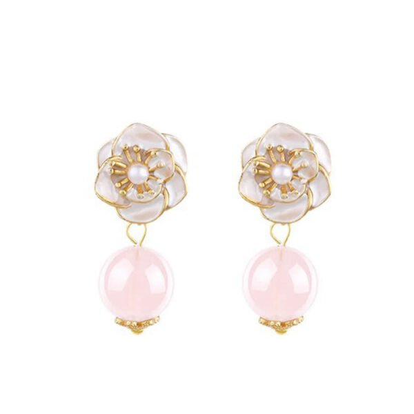 Rose Quartz Earrings – view 4