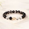 Twilight Calm with Silver Sheen Obsidian Bracelet – view 6