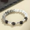 Through the Workday — Silver Sheen Obsidian Bracelet – view 3