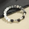 Through the Workday — Silver Sheen Obsidian Bracelet – view 4