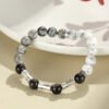 Through the Workday — Silver Sheen Obsidian Bracelet – view 2