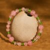 Strawberry Quartz and Clear Bracelet | Your Quiet Daily Anchor for Gentle Presence