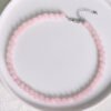 Rose Quartz Bead Necklace – view 4