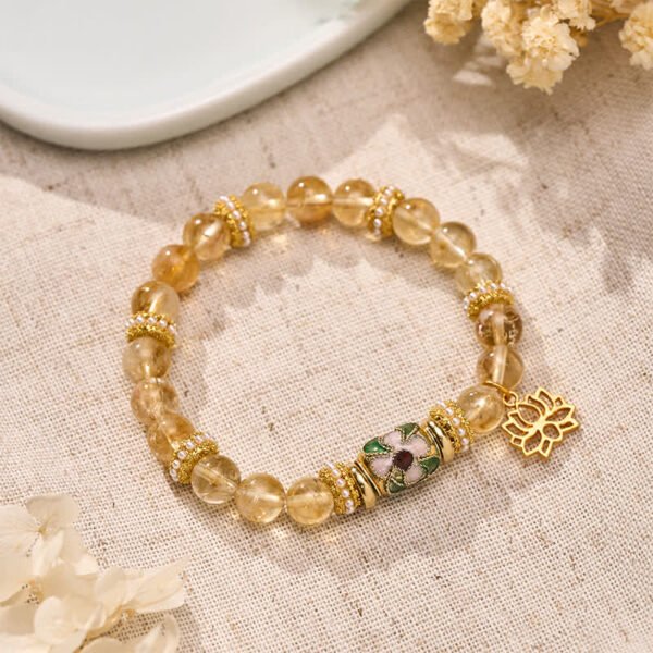 Twilight Calm with Citrine Lotus Bracelet – view 3
