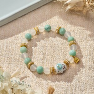 Agate and Amazonite Bracelet