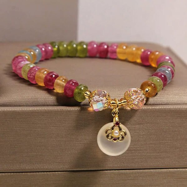 Twilight Calm with Tourmaline and Chalcedony Bracelet – view 3