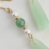 In Between Moments — Green Aventurine and Pearl Earrings