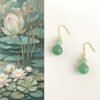 Twilight Calm with Green Aventurine and Copper Earrings – view 3