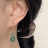 Twilight Calm with Green Aventurine and Copper Earrings – view 2