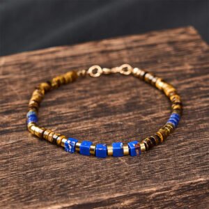 Twilight Calm with Tiger's Eye and Lapis Lazuli Bracelet