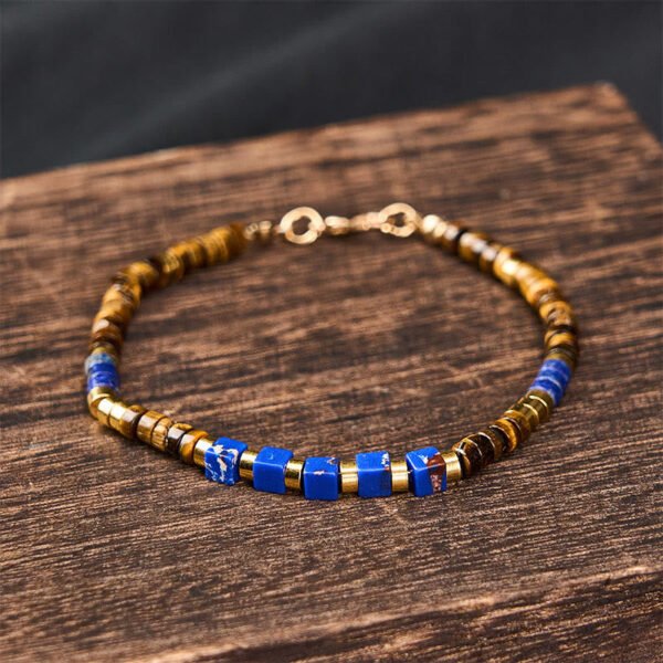 Twilight Calm with Tiger's Eye and Lapis Lazuli Bracelet