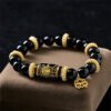 For When You Need Quiet Strength — Black Obsidian Lotus Bracelet – view 3