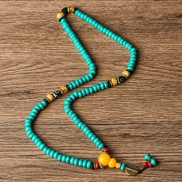 Through the Workday — Turquoise Mala – view 5