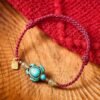 In Between Moments — Hand Woven Turquoise Bracelet – view 4
