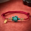 In Between Moments — Hand Woven Turquoise Bracelet – view 3