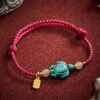 In Between Moments — Hand Woven Turquoise Bracelet