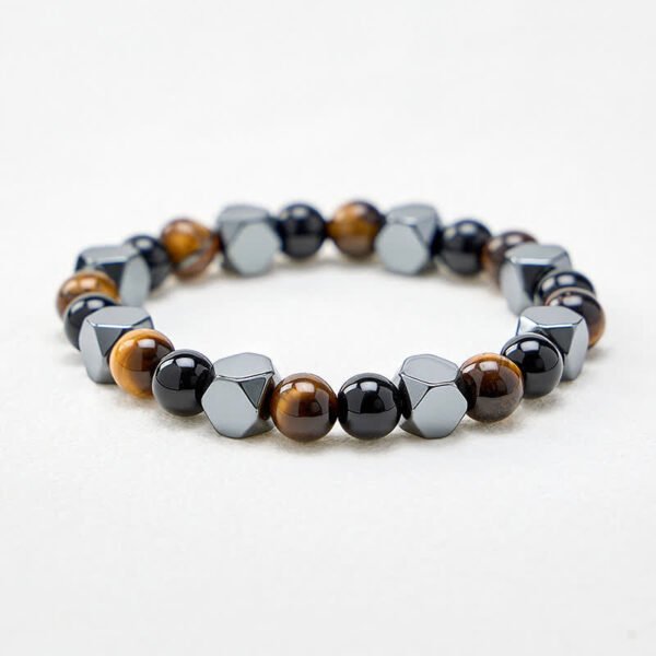 Tiger's Eye and Black Obsidian Bracelet | Your Quiet Daily Anchor for Steady Focus – view 4