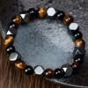 Tiger's Eye and Black Obsidian Bracelet | Your Quiet Daily Anchor for Steady Focus – view 2