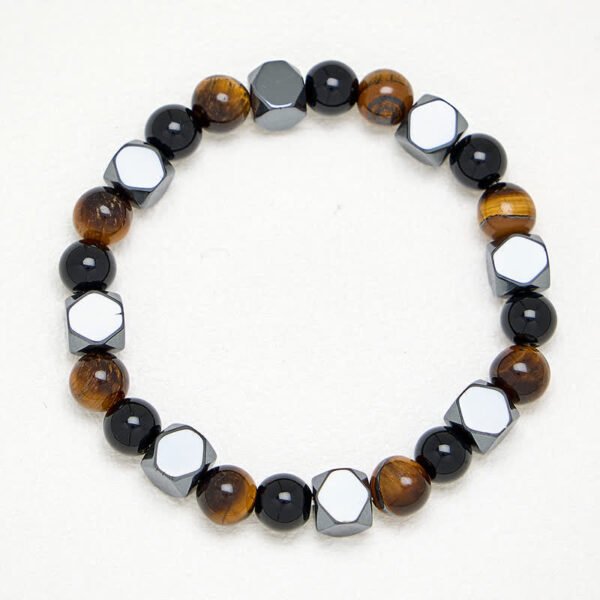 Tiger's Eye and Black Obsidian Bracelet | Your Quiet Daily Anchor for Steady Focus – view 3