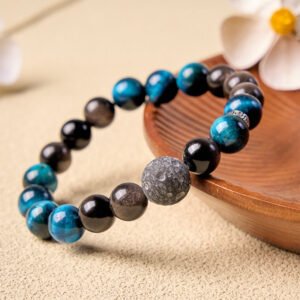 Silver Sheen Blue Tiger Eye Bracelet