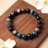 Silver Sheen Blue Tiger Eye Bracelet – view 3