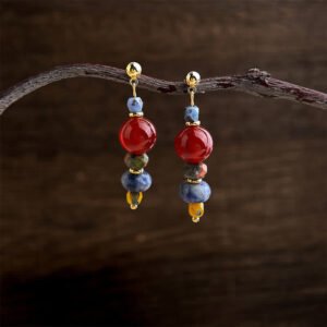 Red Agate and Agate Earrings | Your Quiet Daily Anchor for Quiet Strength