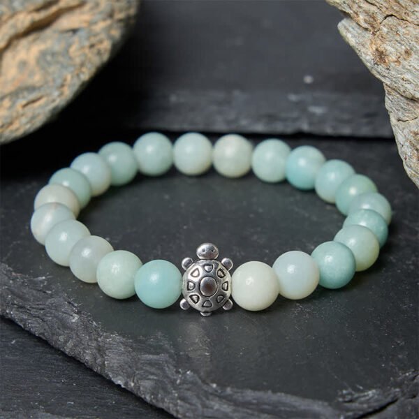 Amazonite Turtle and Copper Bracelet