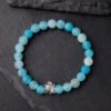 Gentle Presence — Crackle Agate Turtle Bracelet