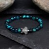 Steady Focus, Worn Daily. Tiger's Eye Turtle Bracelet