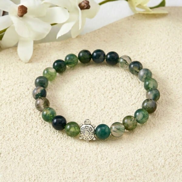 Twilight Calm with Moss Agate Bracelet – view 5