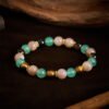 Soft Green Shimmer Green Aventurine Bracelet – view 3