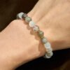 Golden Threaded Black Moonstone Bracelet