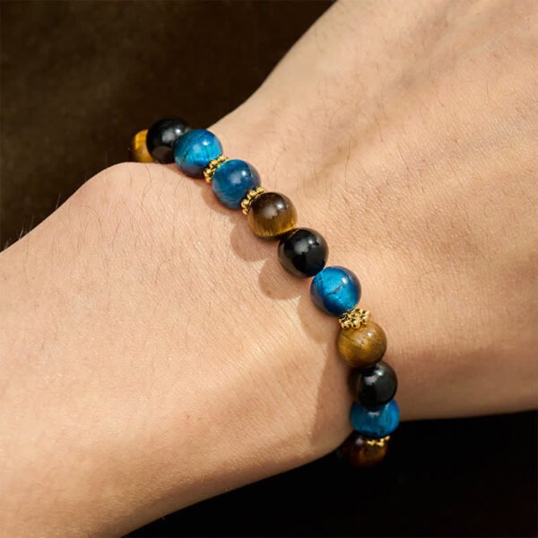 Warm Golden-Brown Black Tiger's Eye Bracelet – view 2