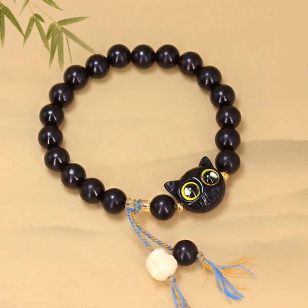 Ebony Cat Charm Bracelet | Your Quiet Daily Anchor for Quiet Strength – view 2