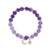 Smooth Purple Amethyst Moon Bracelet – view 7