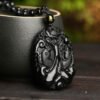 Twilight Calm with Black Obsidian Koi Necklace – view 3