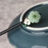 Quiet Hope, Worn Daily. Green Aventurine Hairpin – view 2
