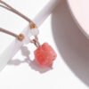 Red Agate and Agate Necklace | Your Quiet Daily Anchor for Quiet Strength – view 7