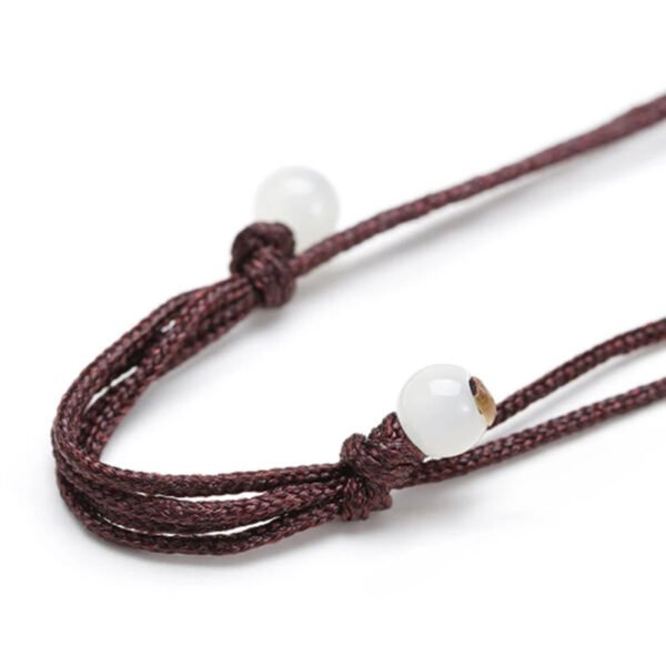 Matte Black Ridges Black Tourmaline Necklace – view 4
