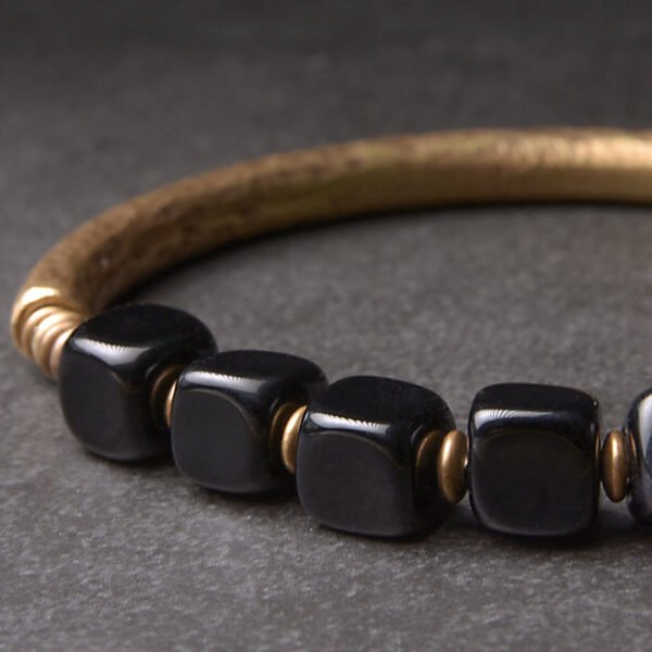 Twilight Calm with Black Obsidian and Copper Bracelet – view 4