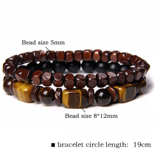 Tiger's Eye Bracelet with Hematite Accents – view 6