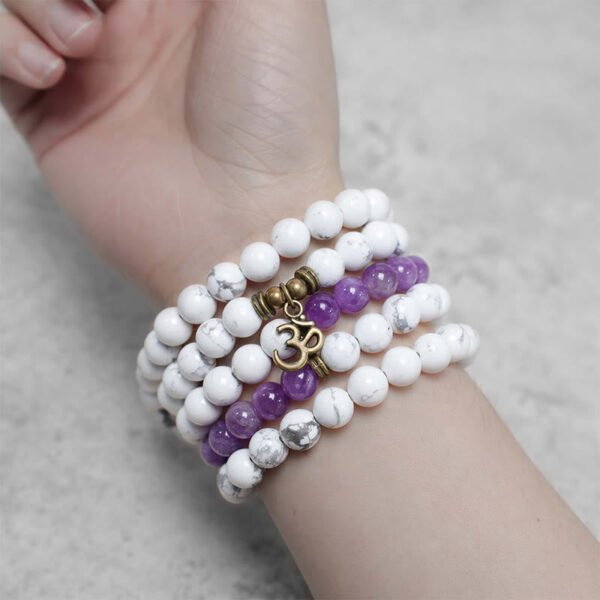 Amethyst and Turquoise Bracelet | Your Quiet Daily Anchor for Quiet Calm – view 2