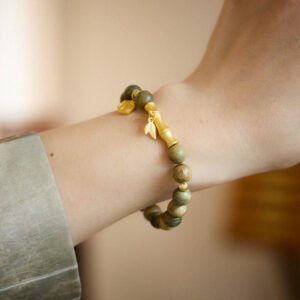 Twilight Calm with Sandalwood Bamboo Bracelet