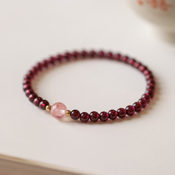 Quiet Strength, Worn Daily. Garnet Bracelet – view 4