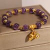 Quiet Calm, Worn Daily. Amethyst Lotus Bracelet – view 2