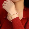 Twilight Calm with Red Agate Koi Bracelet