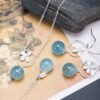 Quiet Calm, Worn Daily. Aquamarine Earrings – view 2