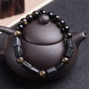 For When You Need Quiet Strength | 8mm Black Obsidian Bracelet